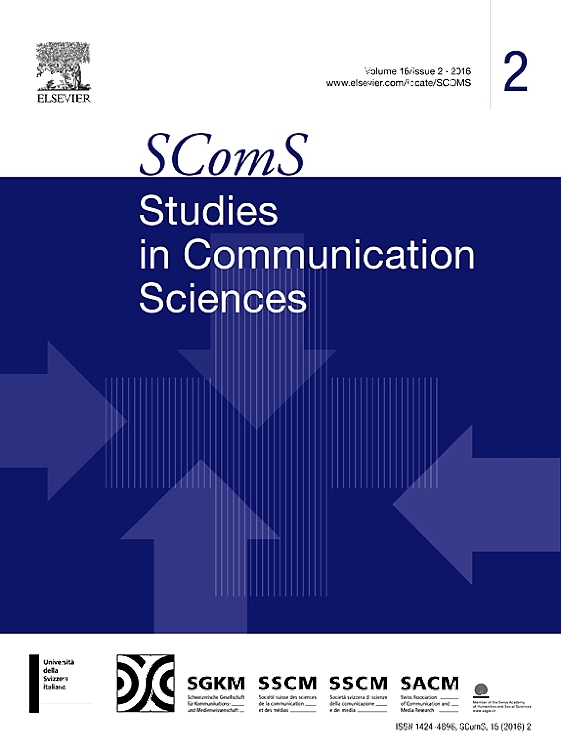 Go to journal home page - Studies in Communication Sciences
